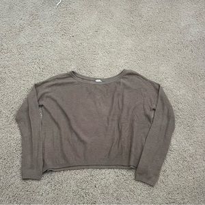 Brown garage sweater